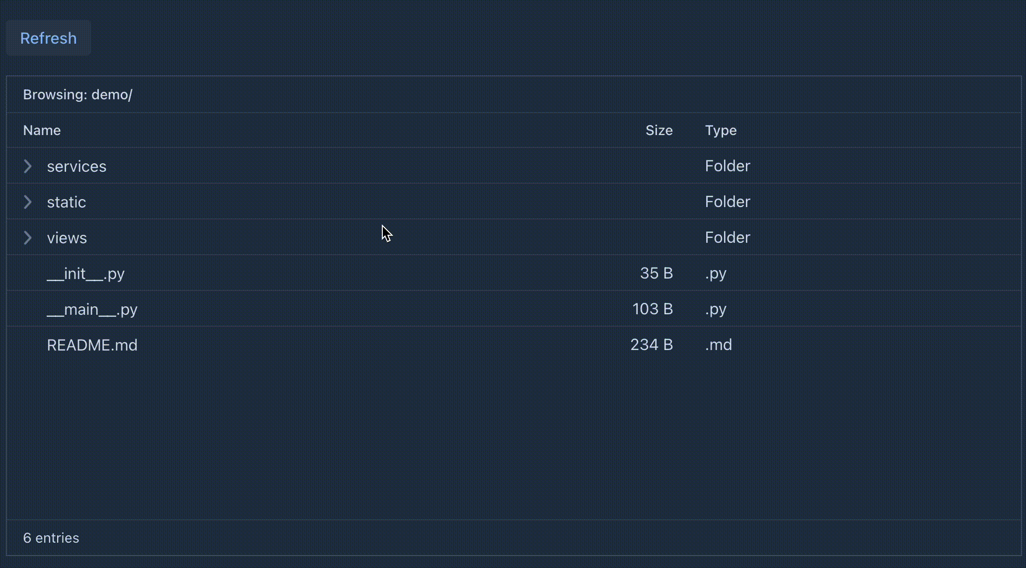 TreeGrid File Explorer